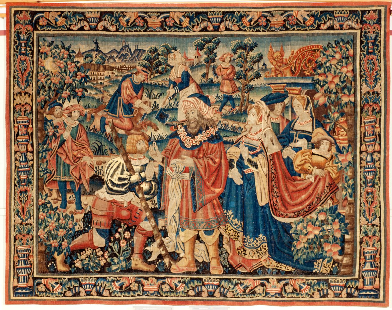 Flamandzki gobelin. 16 wiek. autorstwa Flemish School