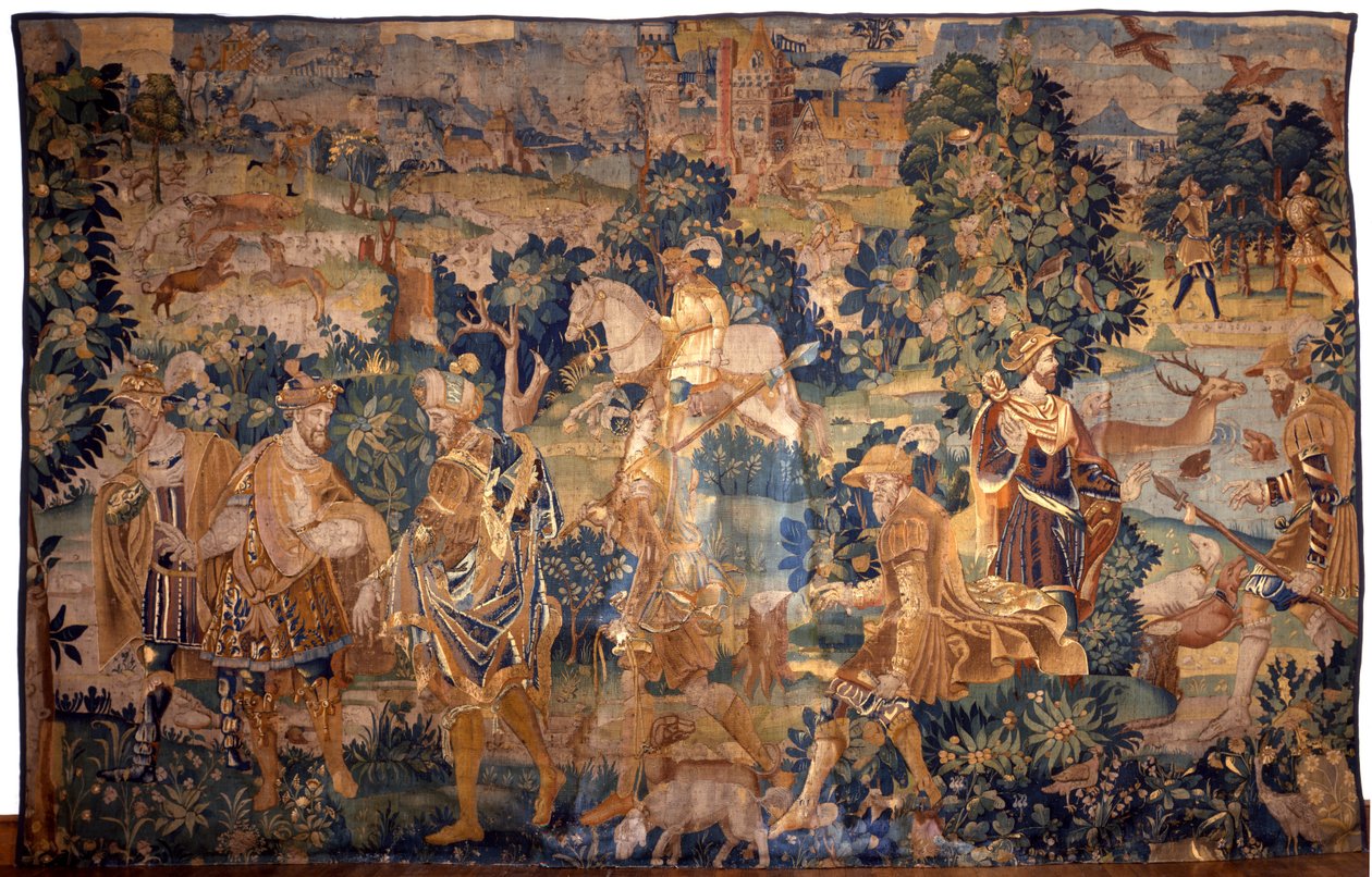 Gobelin myśliwski autorstwa Flemish School