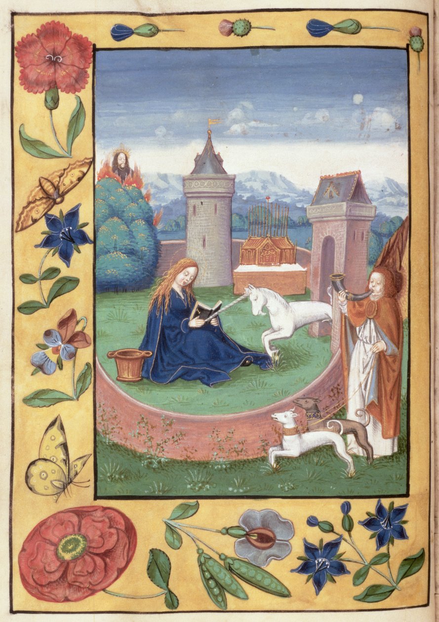 Pani McClean 99 f.11v Zwiastowanie, c.1526 autorstwa Flemish School
