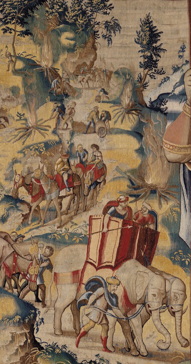 Historia Hannibala, ok. 1570 r. (gobelin) autorstwa Flemish School