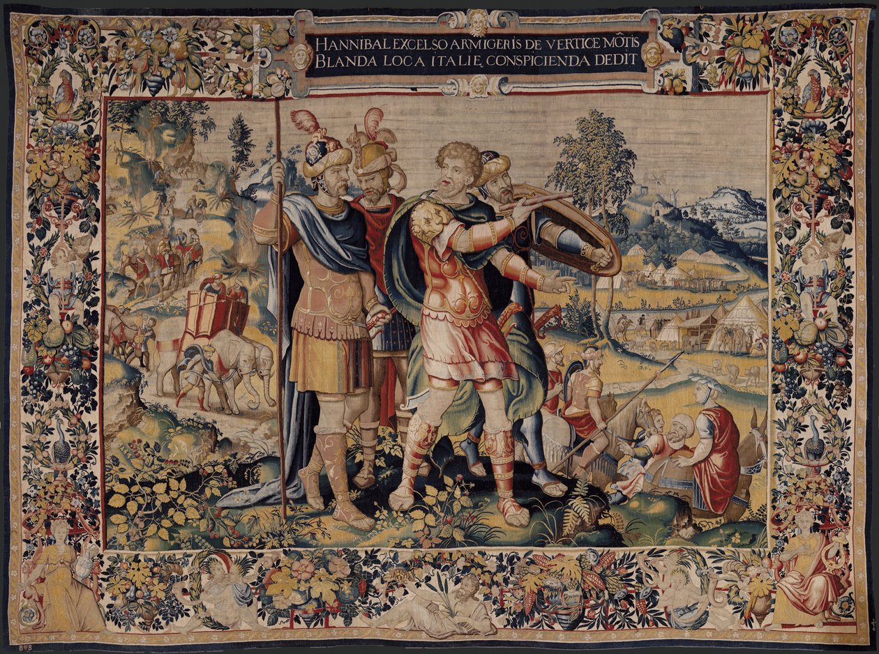 Historia Hannibala, ok. 1570 r. (gobelin) autorstwa Flemish School