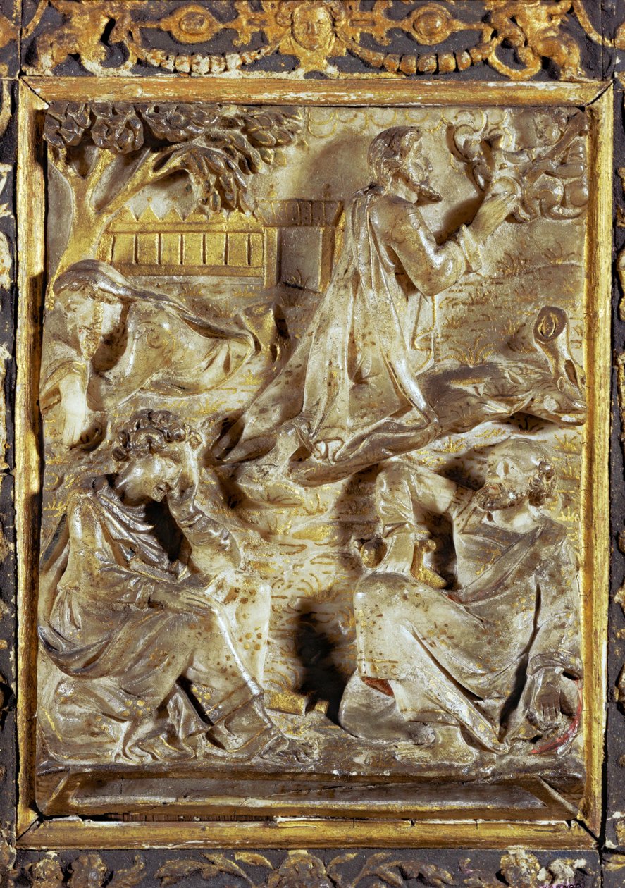 Noc w Getsemani ... (alabaster) autorstwa Flemish School