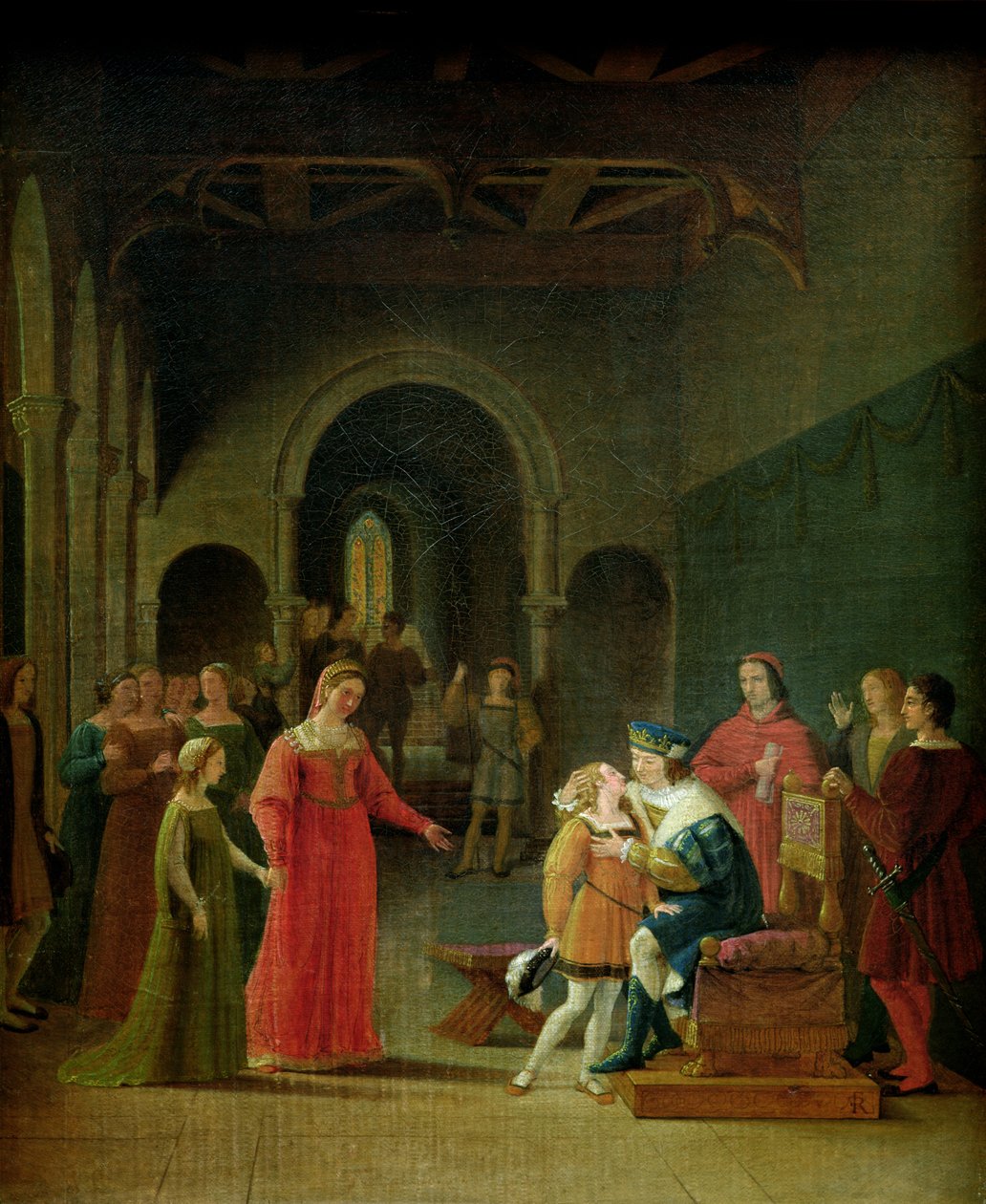 Franciszek I (1494-1547) przedstawiony Ludwikowi XII (1462-1515) autorstwa Fleury François Richard