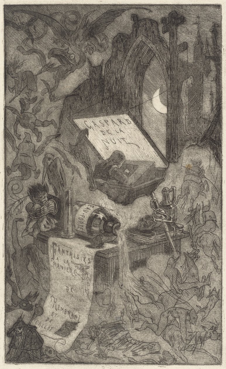 Gaspard Nocy, 1868. autorstwa Félicien Rops