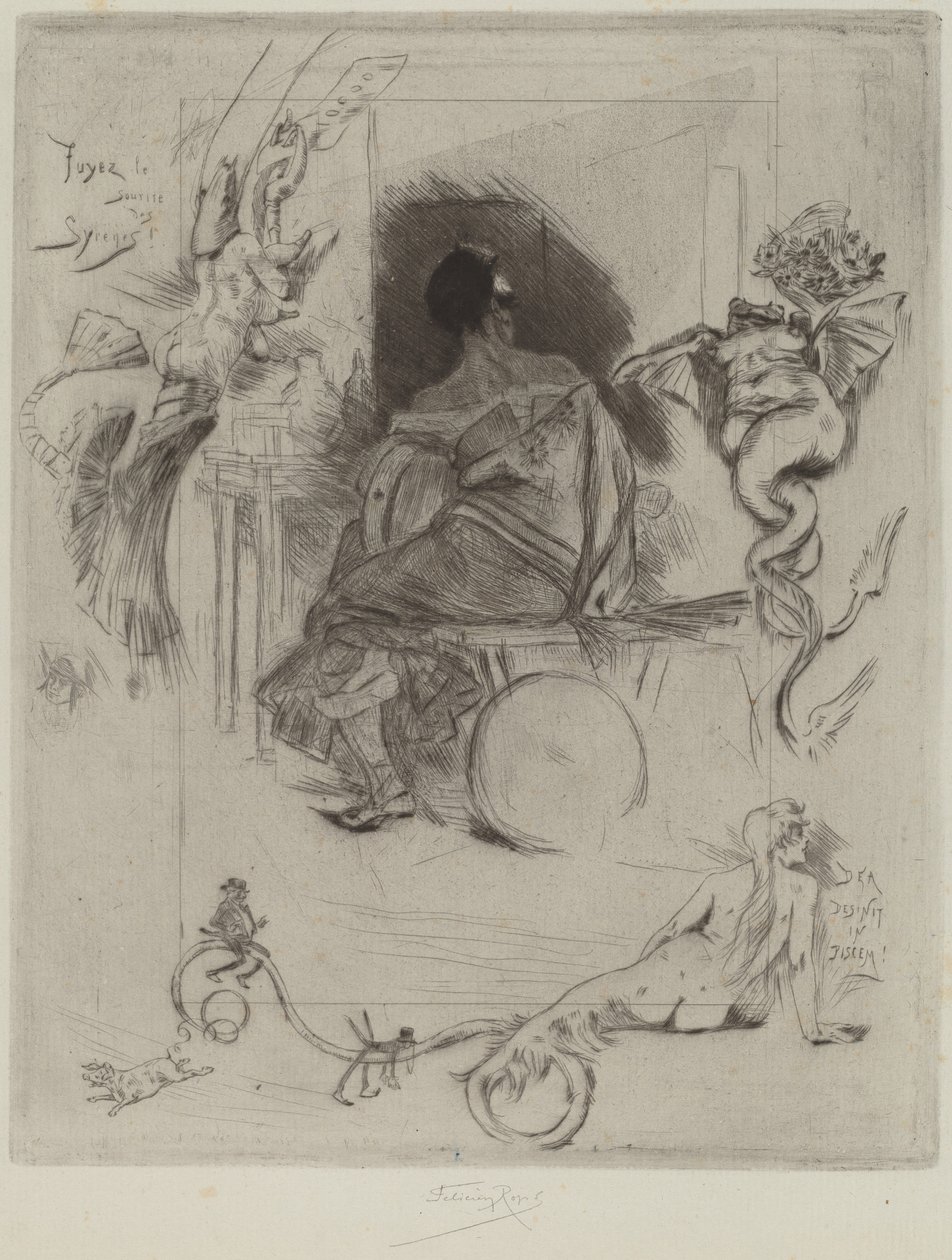 Ostatnia Maja, 1880 r. autorstwa Félicien Rops