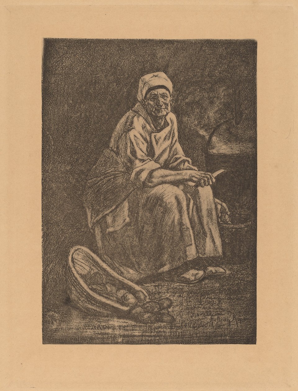 Stara Kate autorstwa Félicien Rops