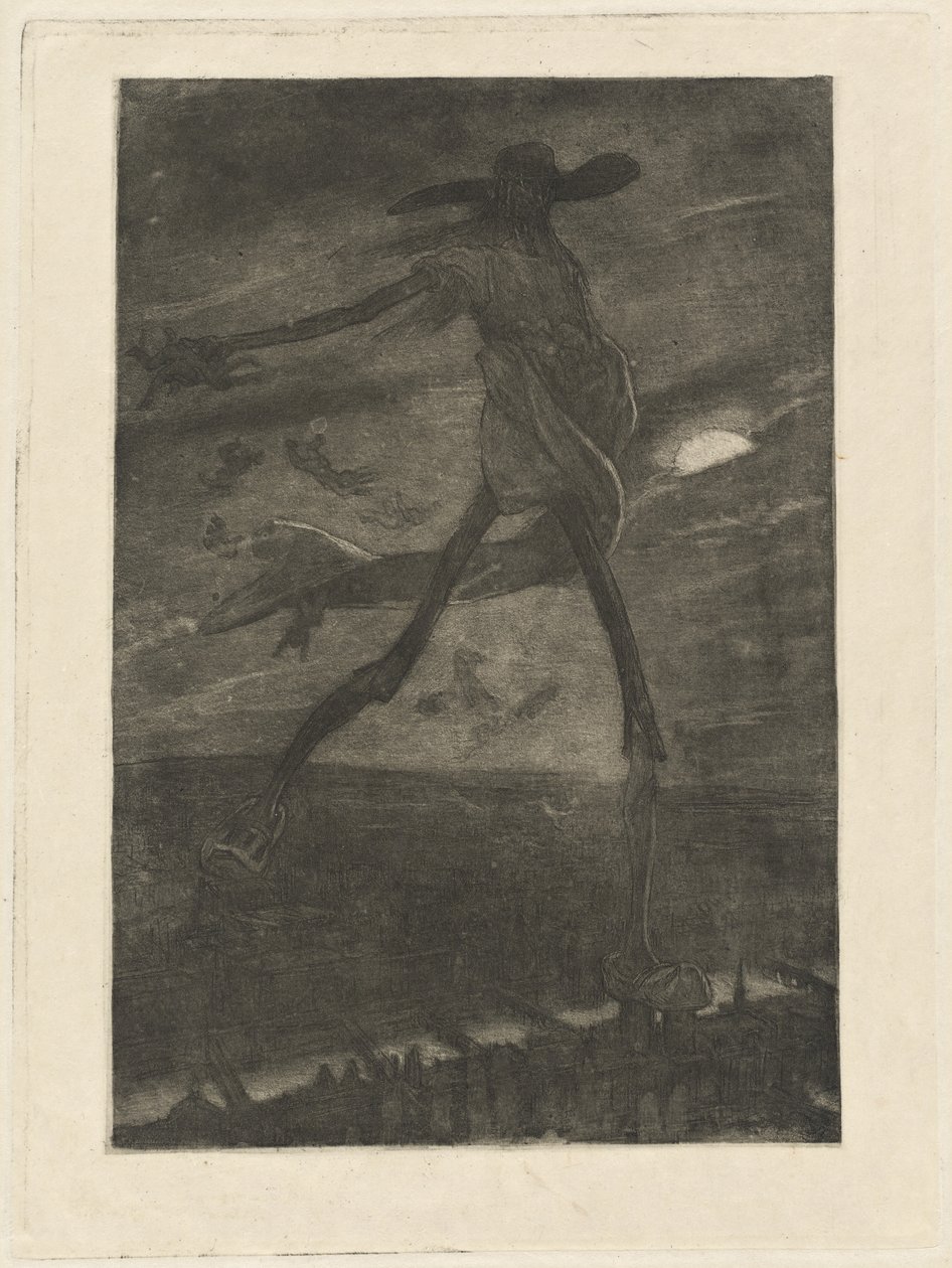 Szatan sieje tare autorstwa Félicien Rops