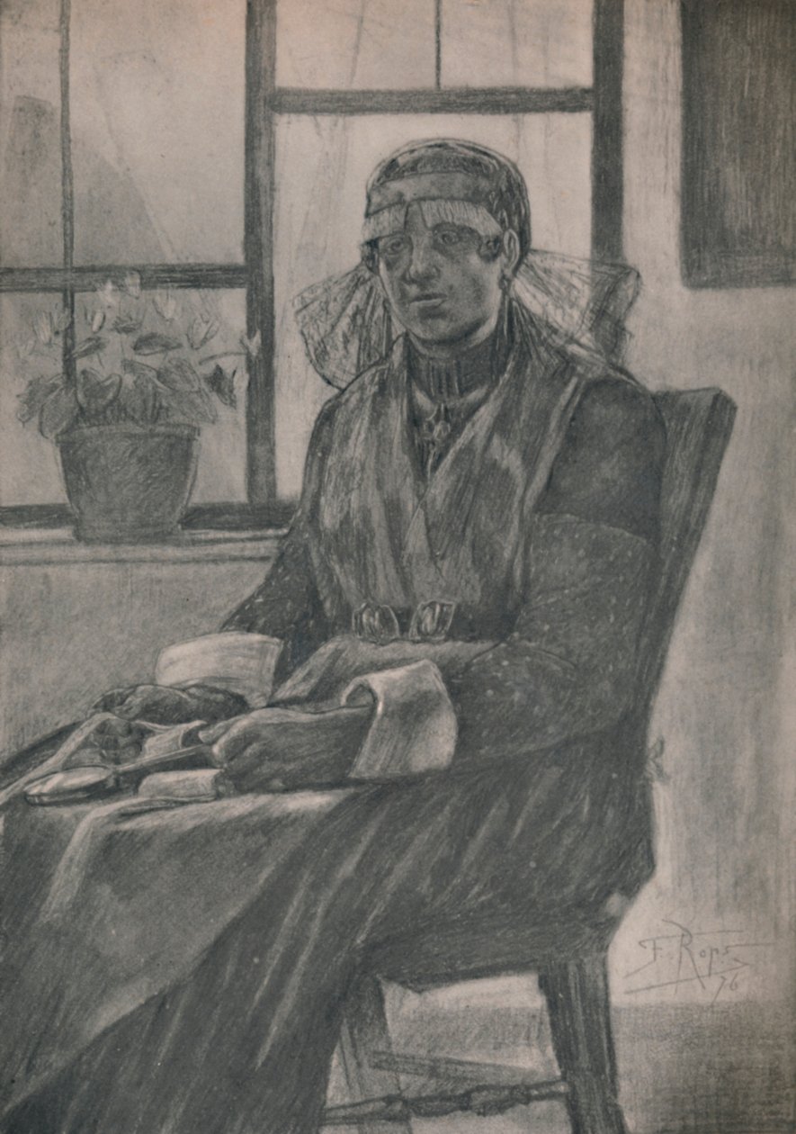 „Koronkarz”, 1946 autorstwa Félicien Rops