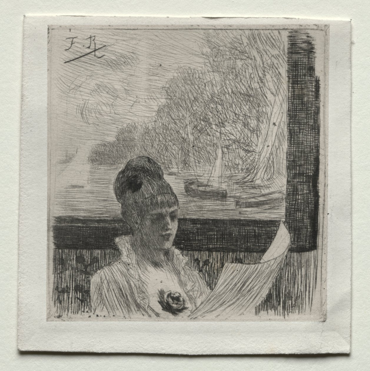 Młoda kobieta autorstwa Félicien Rops