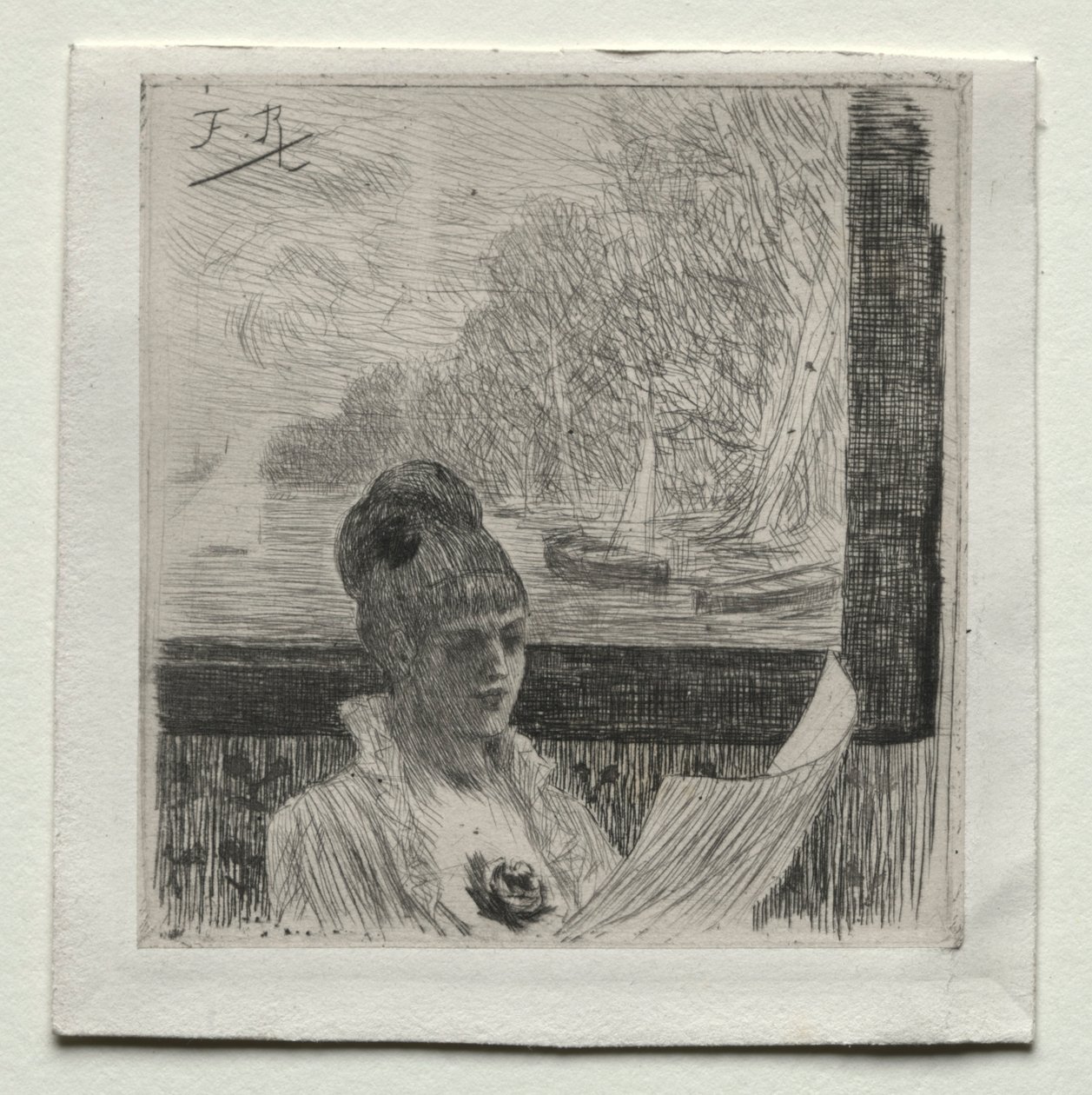 Młoda kobieta. autorstwa Félicien Rops