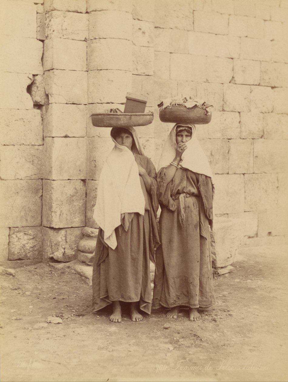 Kobiety z Siloam, Palestyna autorstwa Félix Bonfils