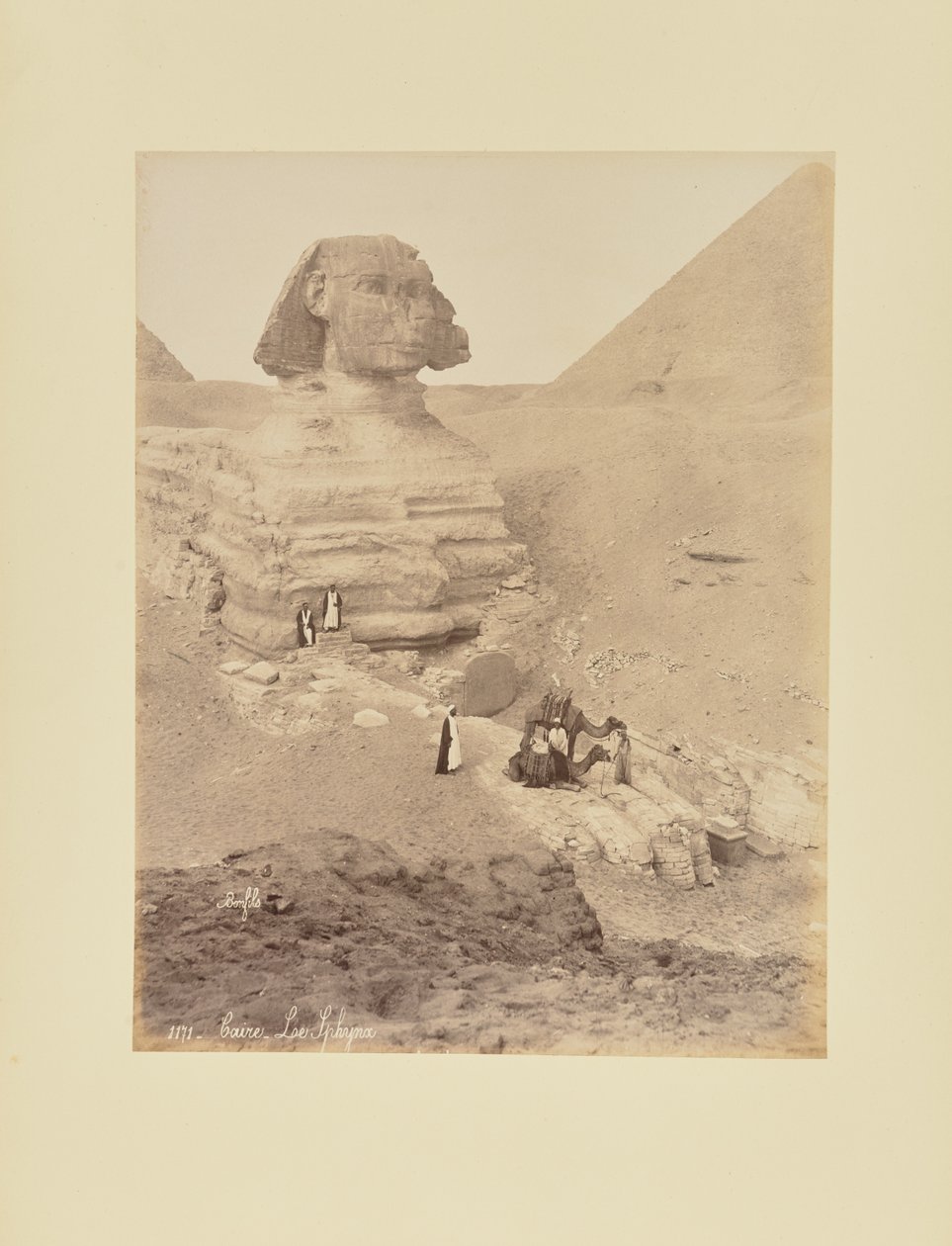 Kair - Le Sphynx autorstwa Félix Bonfils