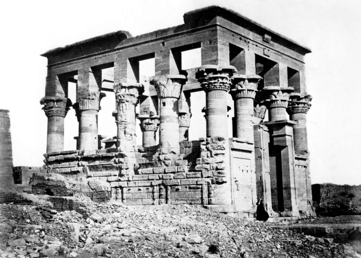Trajans Kiosk w Philae, Nubia, Egipt, 1878 autorstwa Félix Bonfils