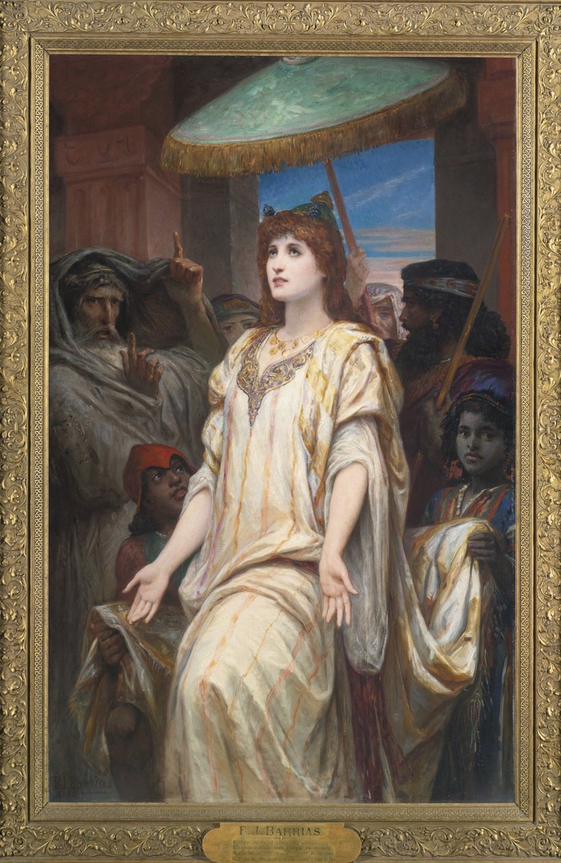 Estera przed Aswerusem, 1894 autorstwa Félix Joseph Barrias