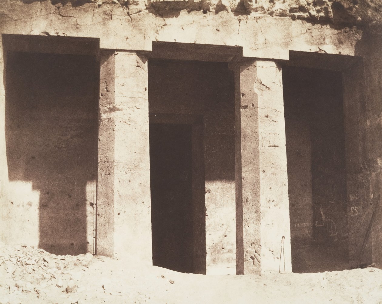 Beni Haçan, Architektura hipogejska, Grób Amonei, 1851-52. autorstwa Félix Teynard
