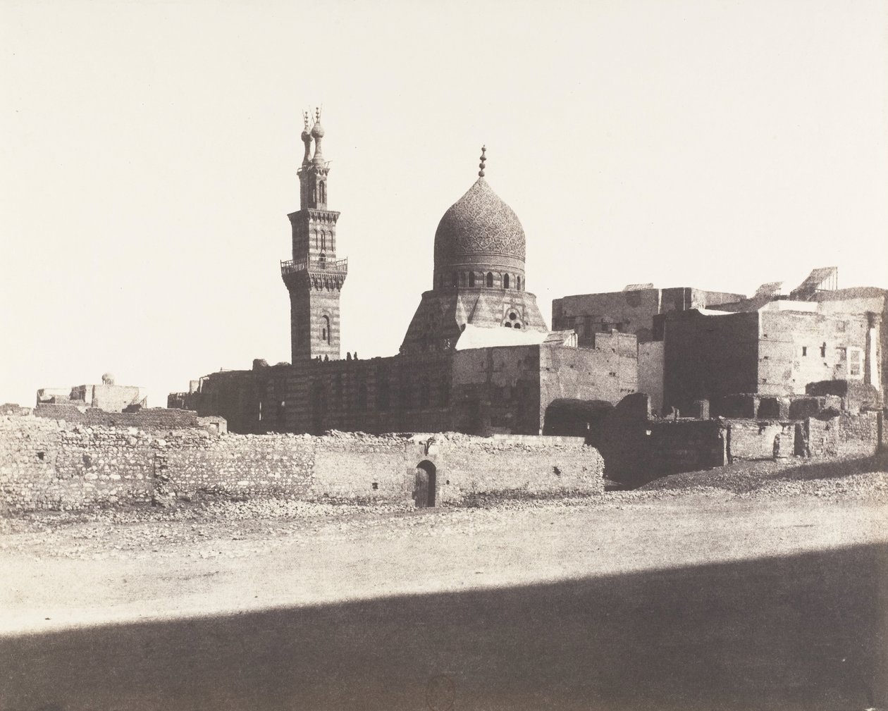 Le Kaire, Meczet Nâcéryeh, 1851-52, druk 1853-54. autorstwa Félix Teynard
