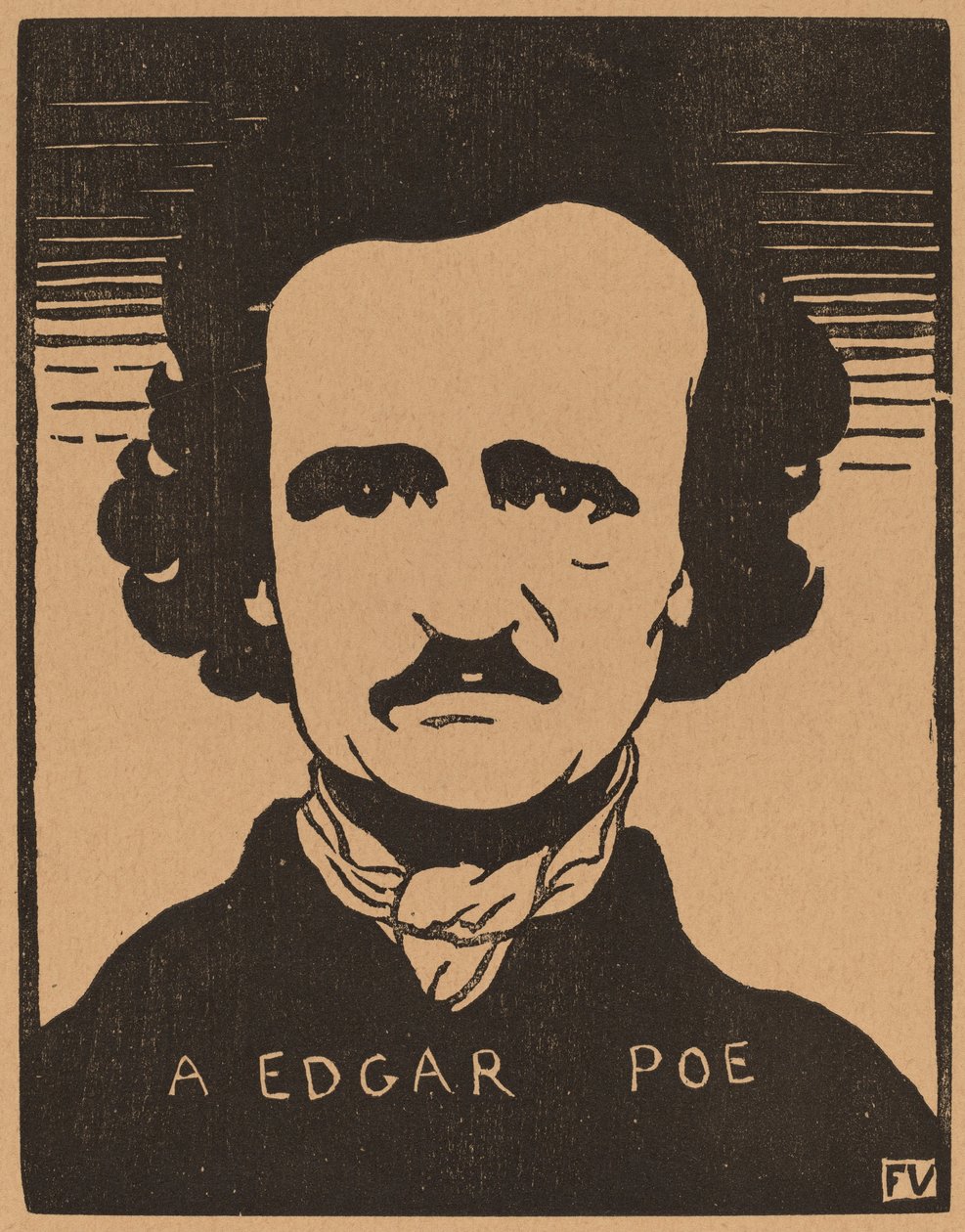 Edgar Poe, 1894. autorstwa Félix Vallotton