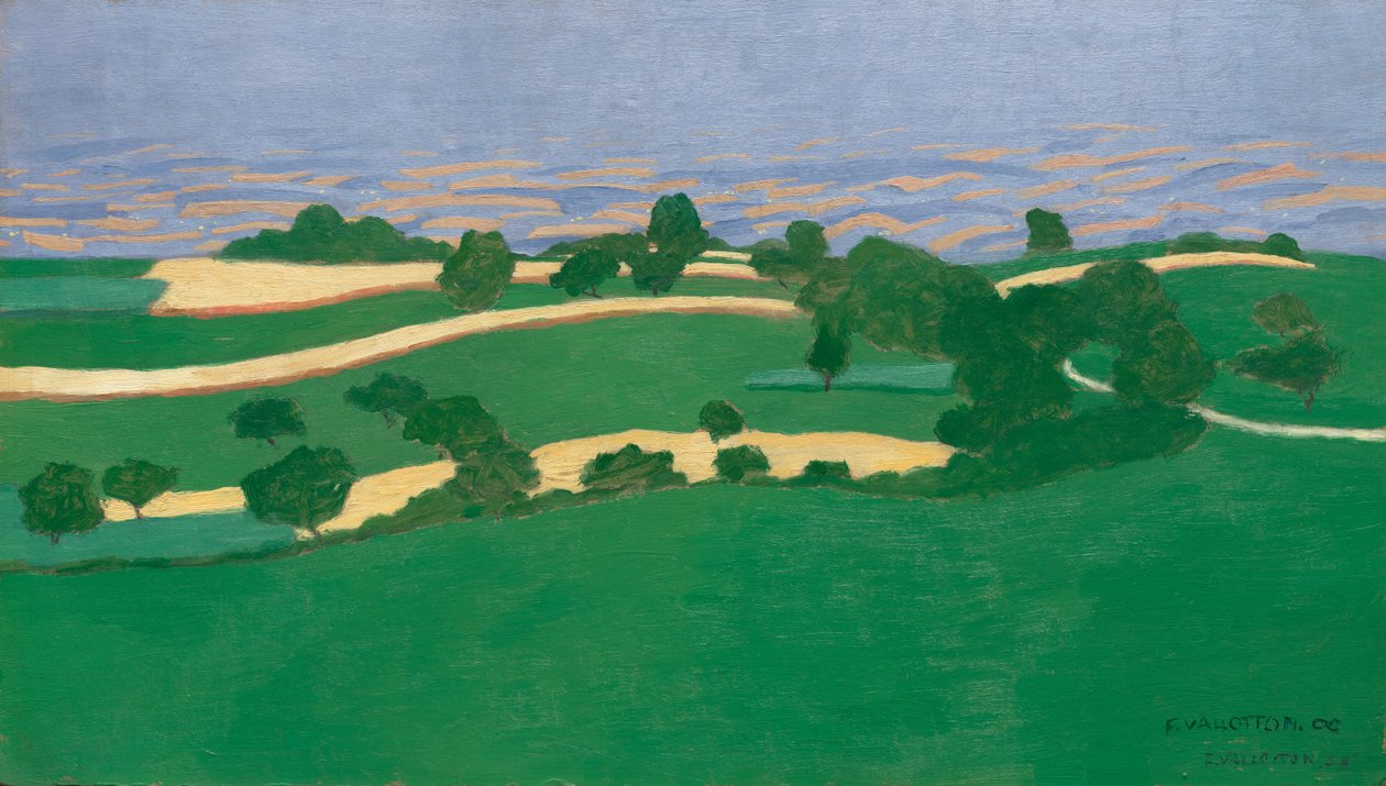 Pola kukurydzy autorstwa Félix Vallotton