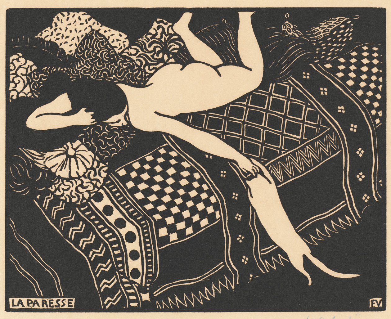 Lenistwo lenistwo, 1896. autorstwa Félix Vallotton