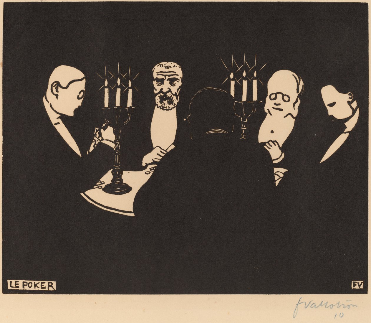 Le Poker Poker, 1896. autorstwa Félix Vallotton