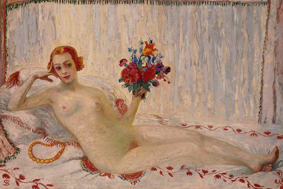 Autoportret modelki nago autorstwa Florine Stettheimer