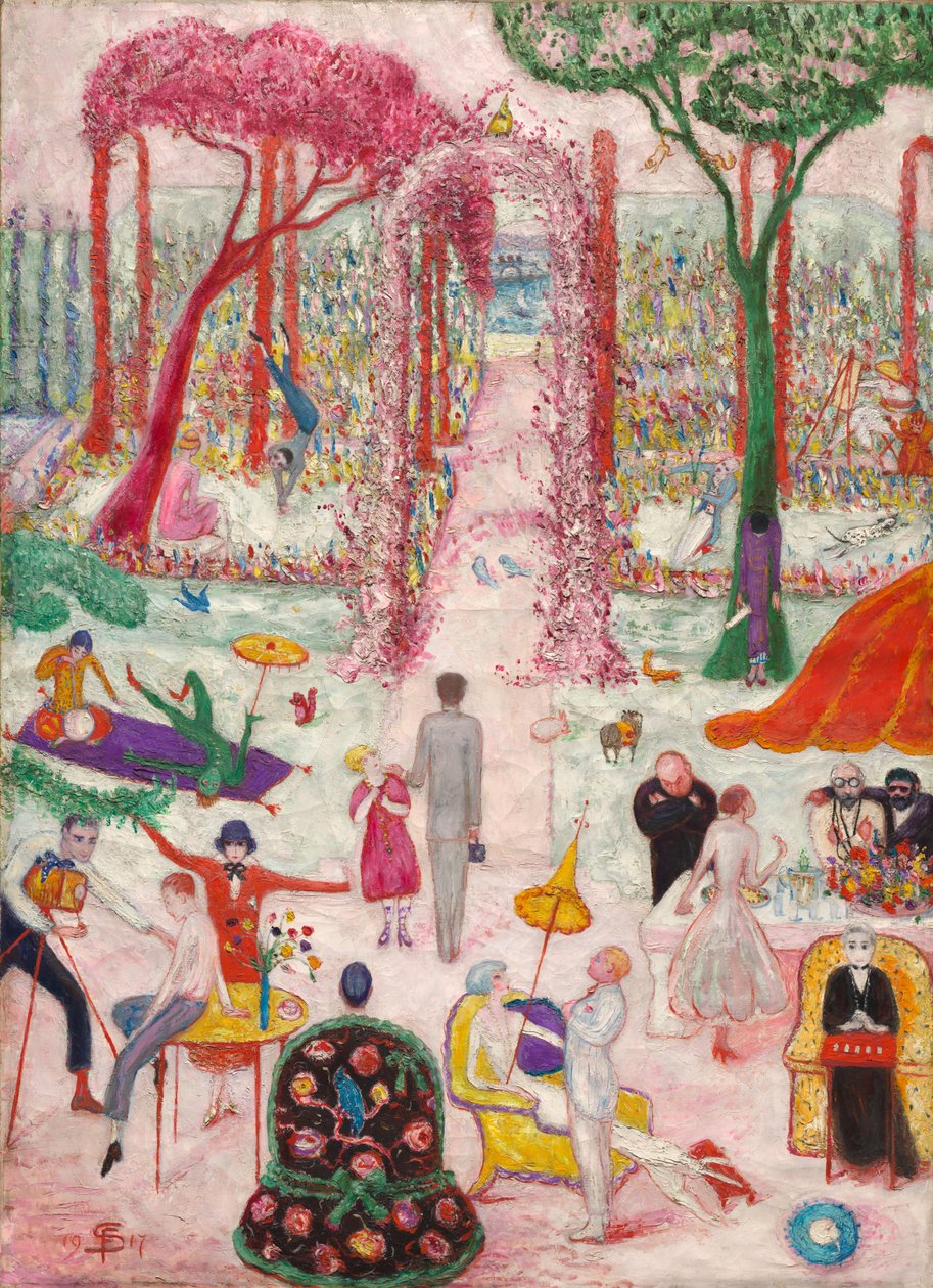 Niedzielne popołudnie na wsi, 1917 autorstwa Florine Stettheimer