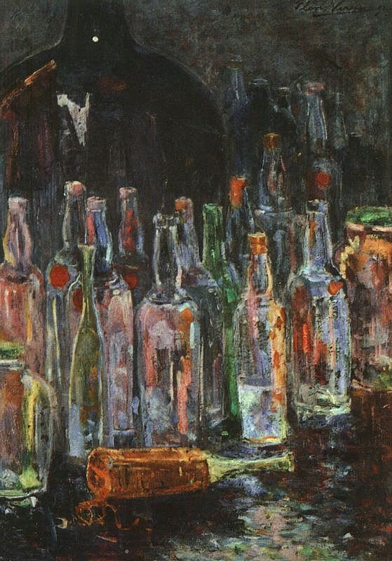 Martwa natura z butelkami autorstwa Floris Verster