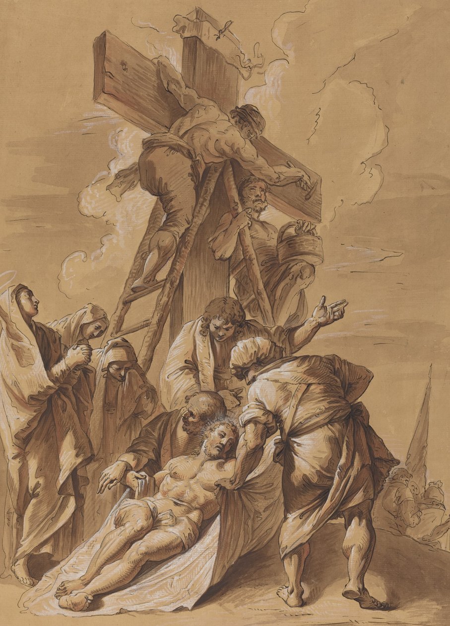 Osadzanie autorstwa Follower of Francesco Fontebasso