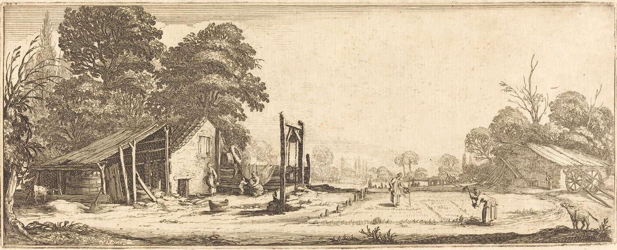Ogród autorstwa Follower of Jacques Callot