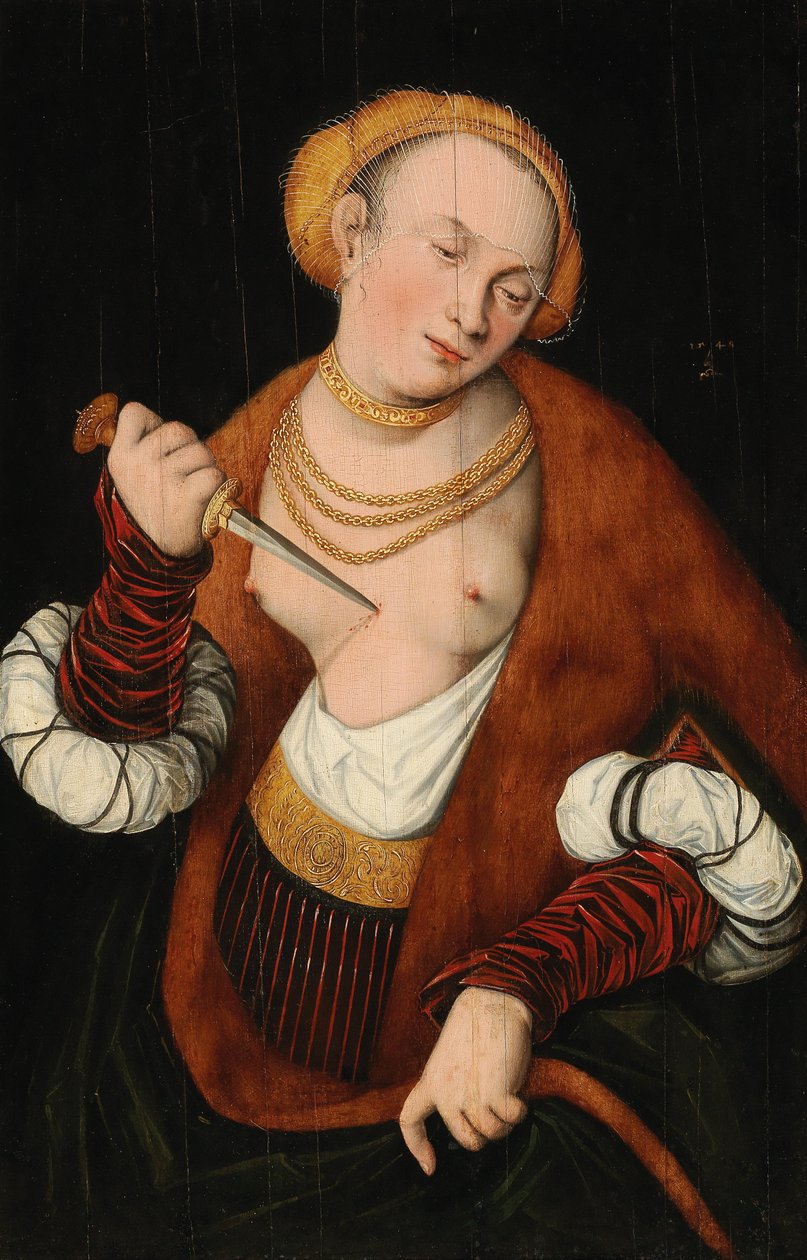Lukrecja autorstwa Follower of Lucas Cranach the Elder
