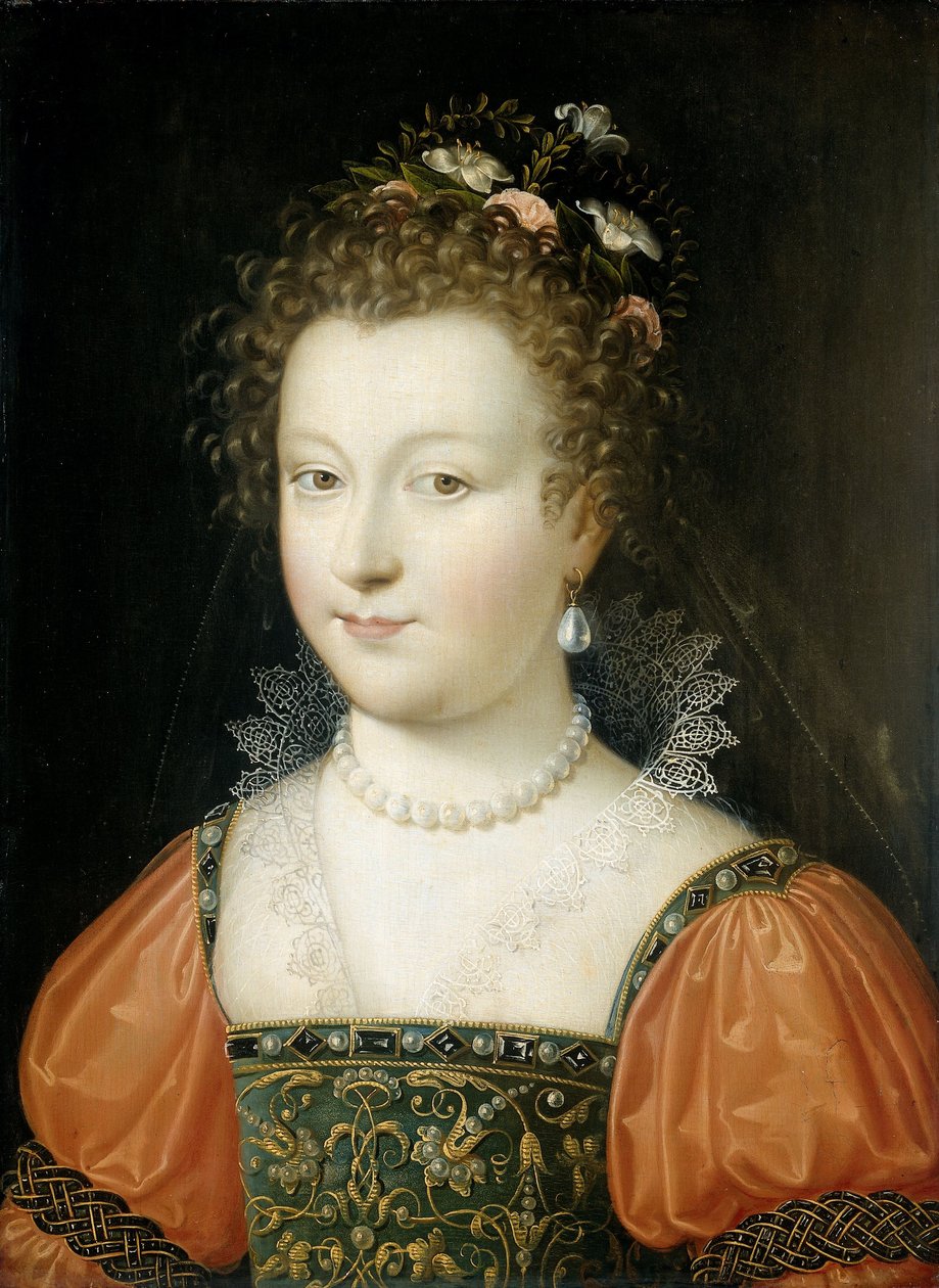 Portret kobiety autorstwa Fontainebleau School