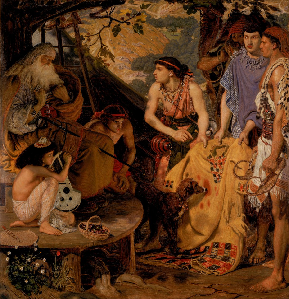 Płaszcz wielu kolorów autorstwa Ford Madox Brown