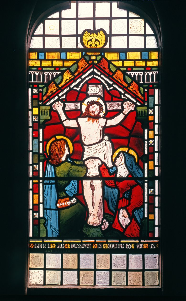 Ukrzyżowanie, 1861 (witraż) autorstwa Ford Madox Brown