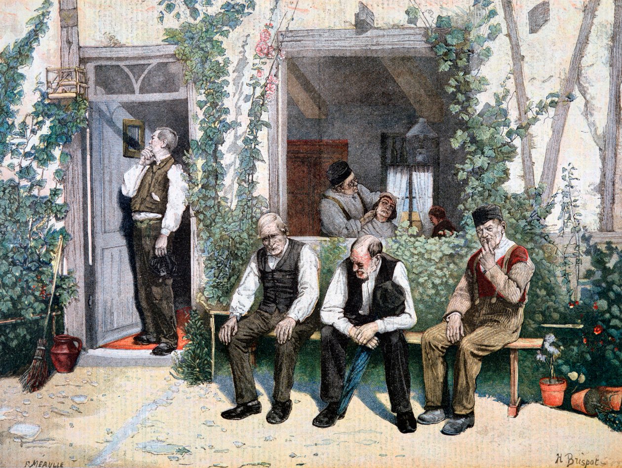 U fryzjerów, 1895 autorstwa Fortuné Méaulle