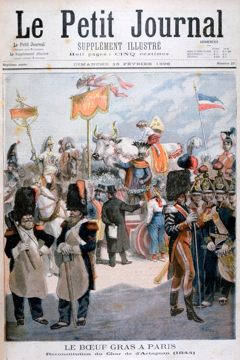Uroczystości utuczonego wołu w Paryżu, 1896 r. autorstwa Fortuné Méaulle