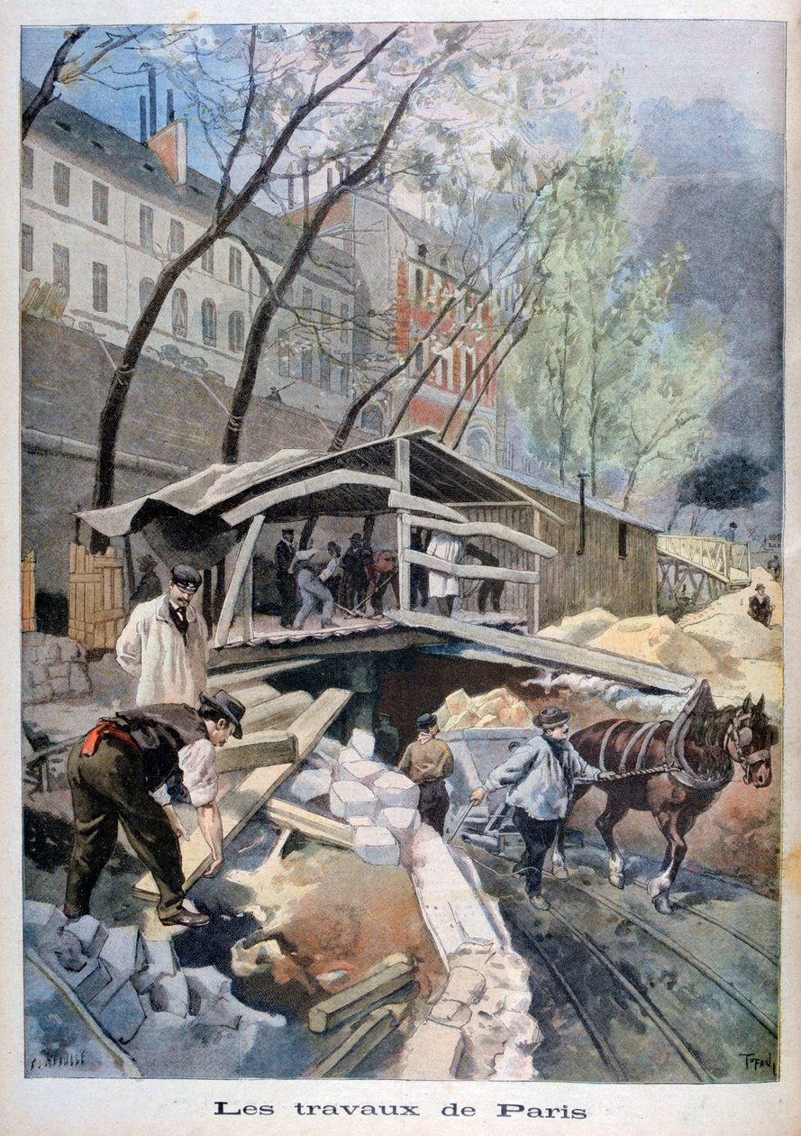 Praca w Paryżu, 1899. autorstwa Fortuné Méaulle