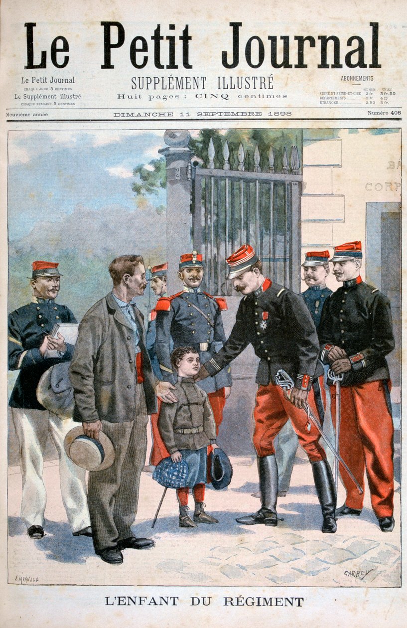Dziecko pułku, 1898 autorstwa Fortuné Méaulle