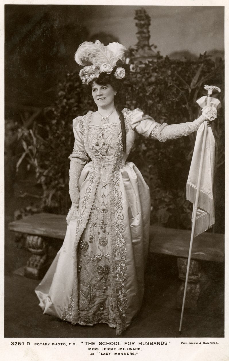Jessie Millward, brytyjska aktorka, ok. 1906. autorstwa Foulsham and Banfield