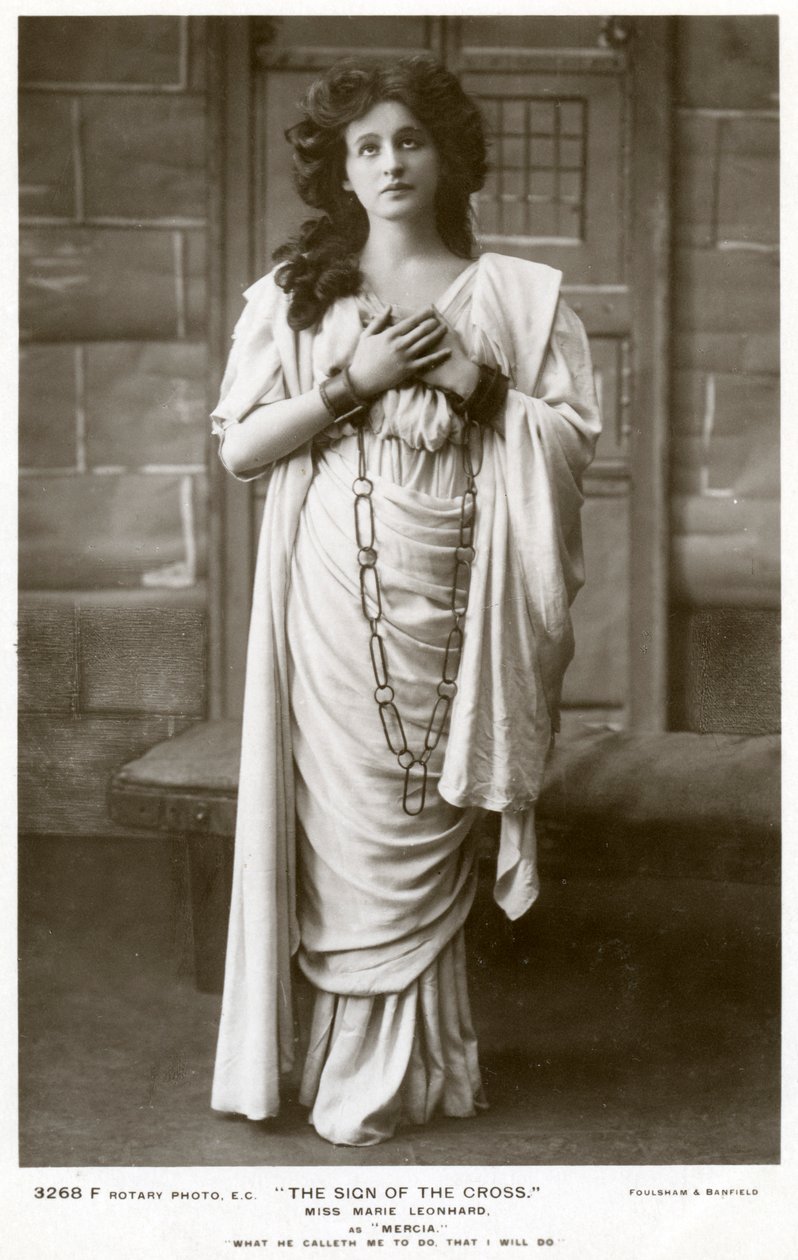Marie Leonhard, aktorka, ok. 1900. autorstwa Foulsham and Banfield