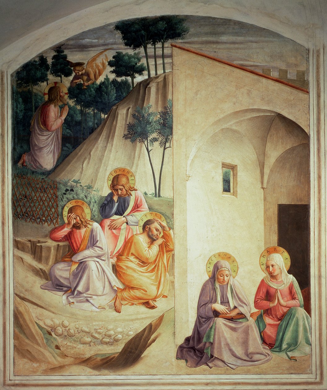 Agonia w ogrodzie, 1442 autorstwa Fra Angelico