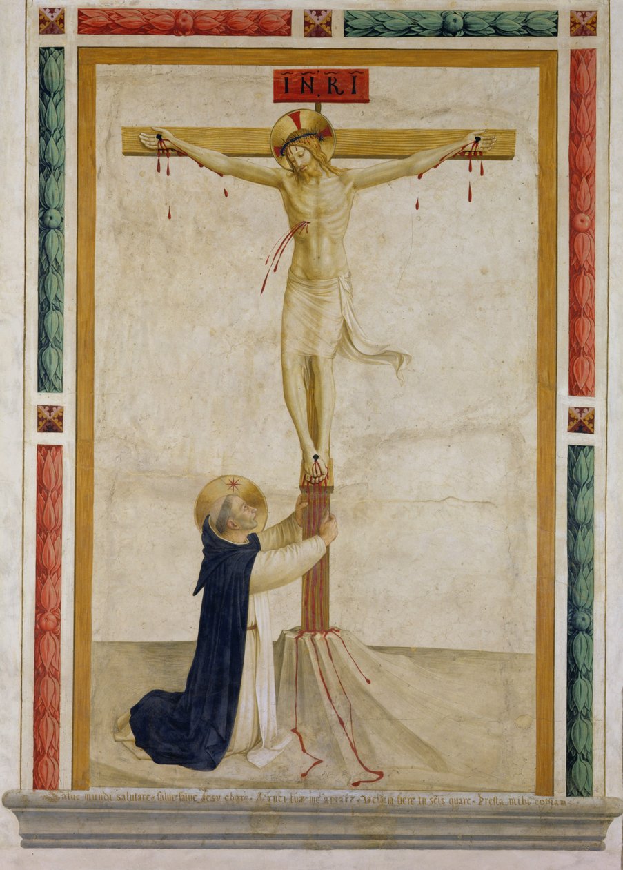Ukrzyżowanie ze św. Dominikiem autorstwa Fra Angelico