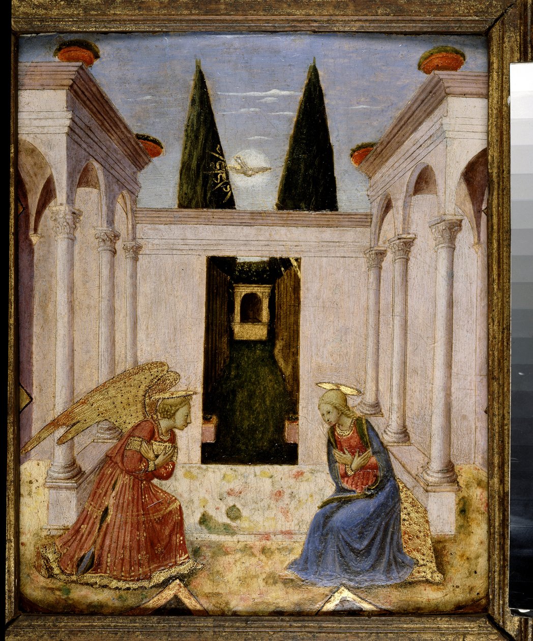 Zwiastowanie (tempera i złocenie na desce) autorstwa Fra Angelico