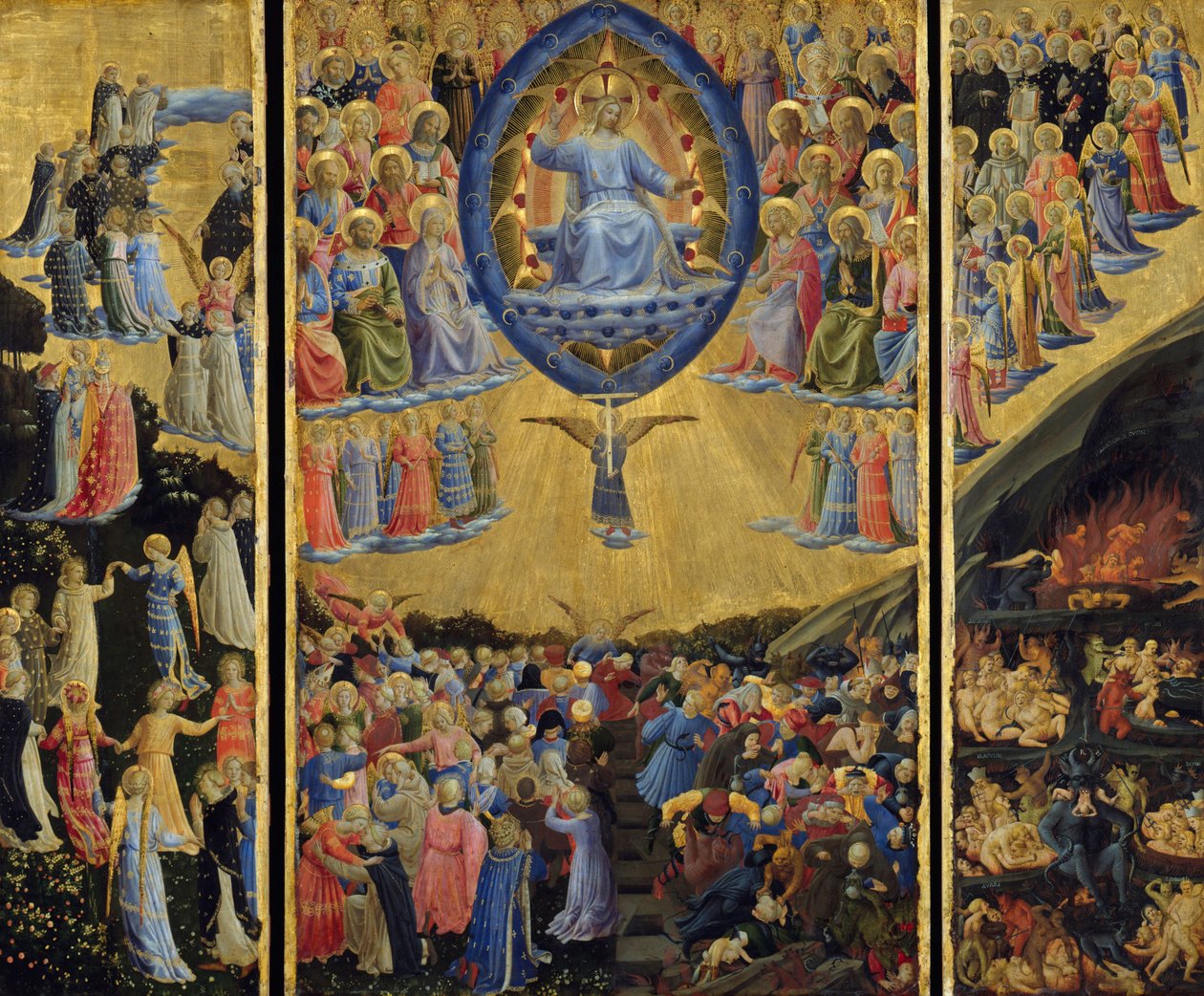 Sąd Ostateczny (Skrzydlaty Ołtarz) autorstwa Fra Angelico