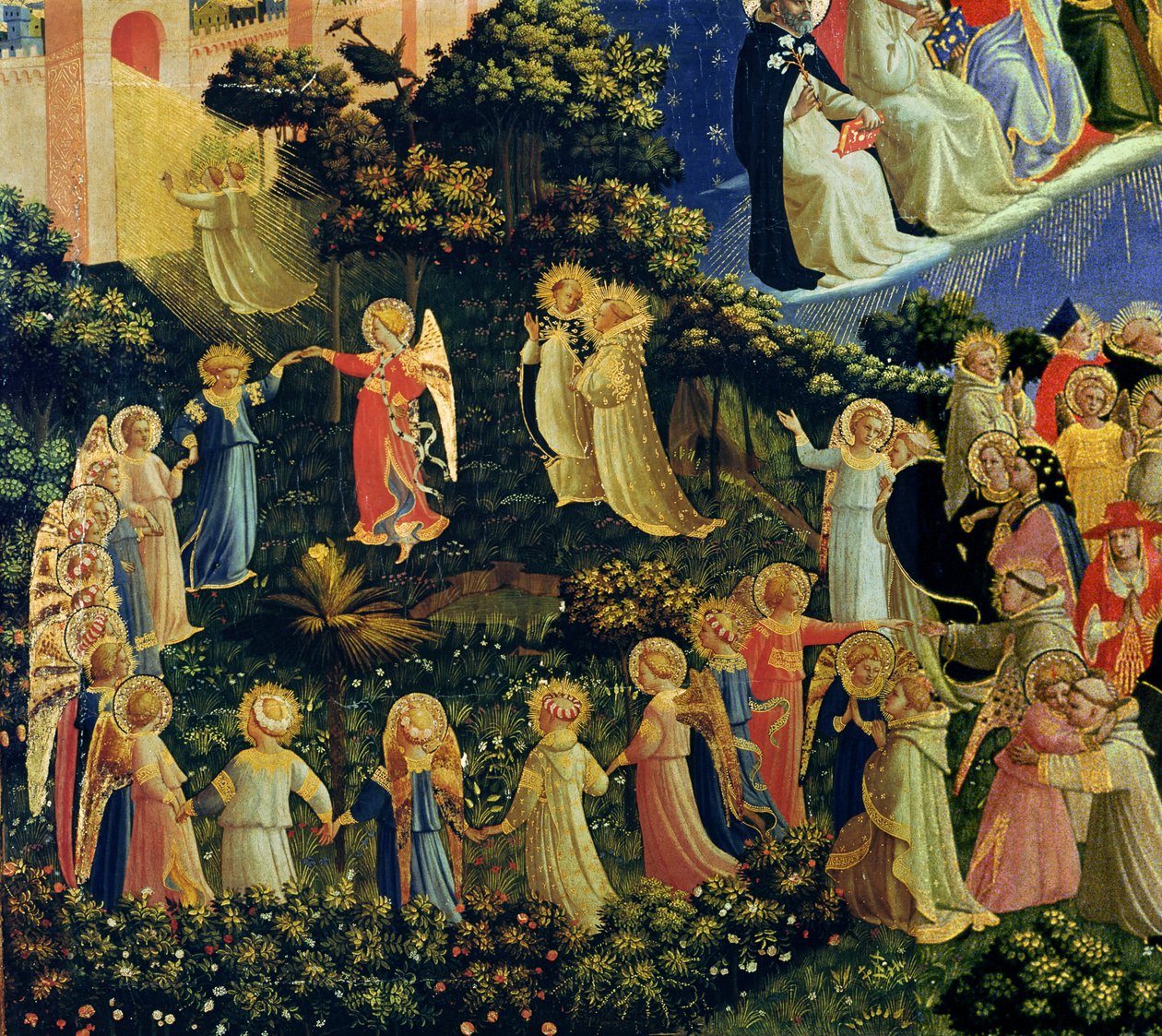 Sąd Ostateczny (tempera na panelu) (szczegół) autorstwa Fra Angelico