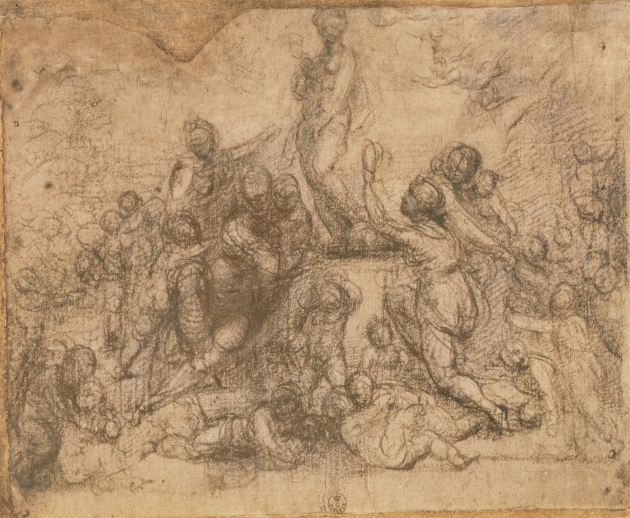 Adoracja Wenus (kreda na papierze) autorstwa Fra Bartolommeo