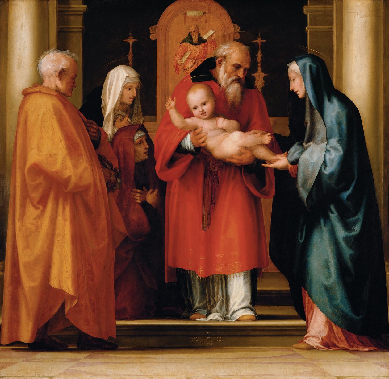 Scena Chrystusa w świątyni autorstwa Fra Bartolommeo