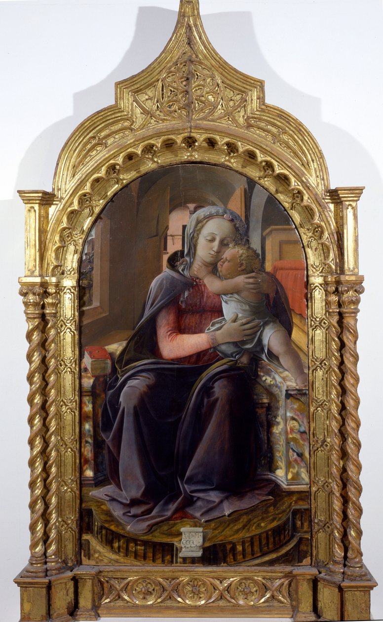Madonna z Tarquinii, 1437 (tempera na drewnie) autorstwa Fra Filippo Lippi