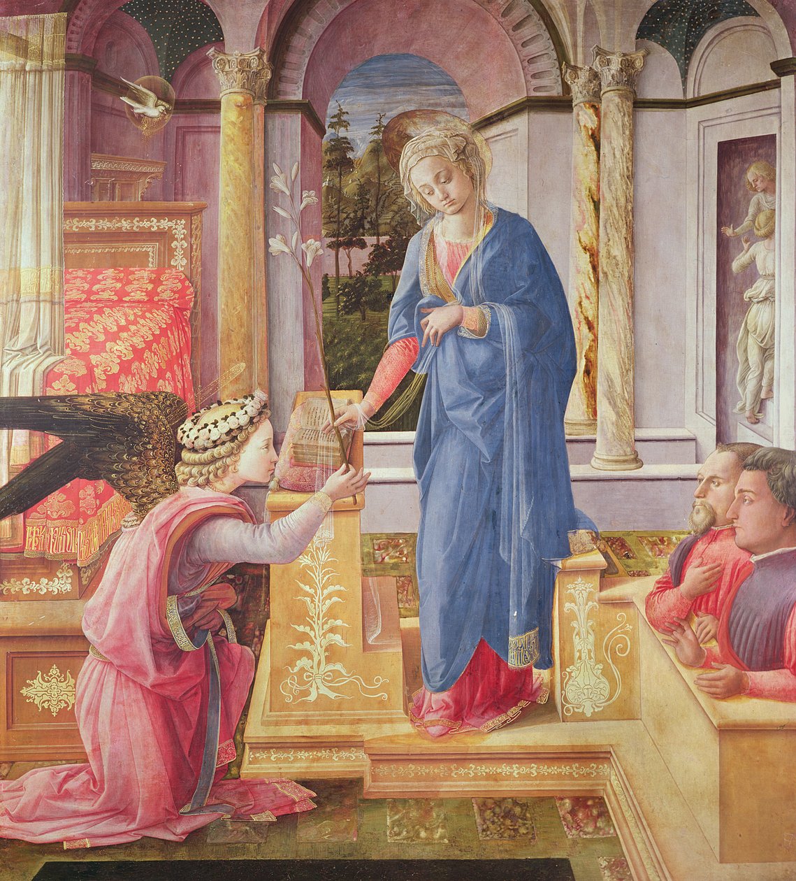 Zwiastowanie, ok. 1440-5 autorstwa Fra Filippo Lippi