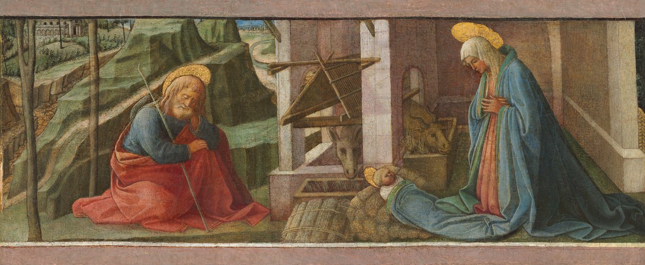 Narodzenie, ok. 1445 r. autorstwa Fra Filippo Lippi