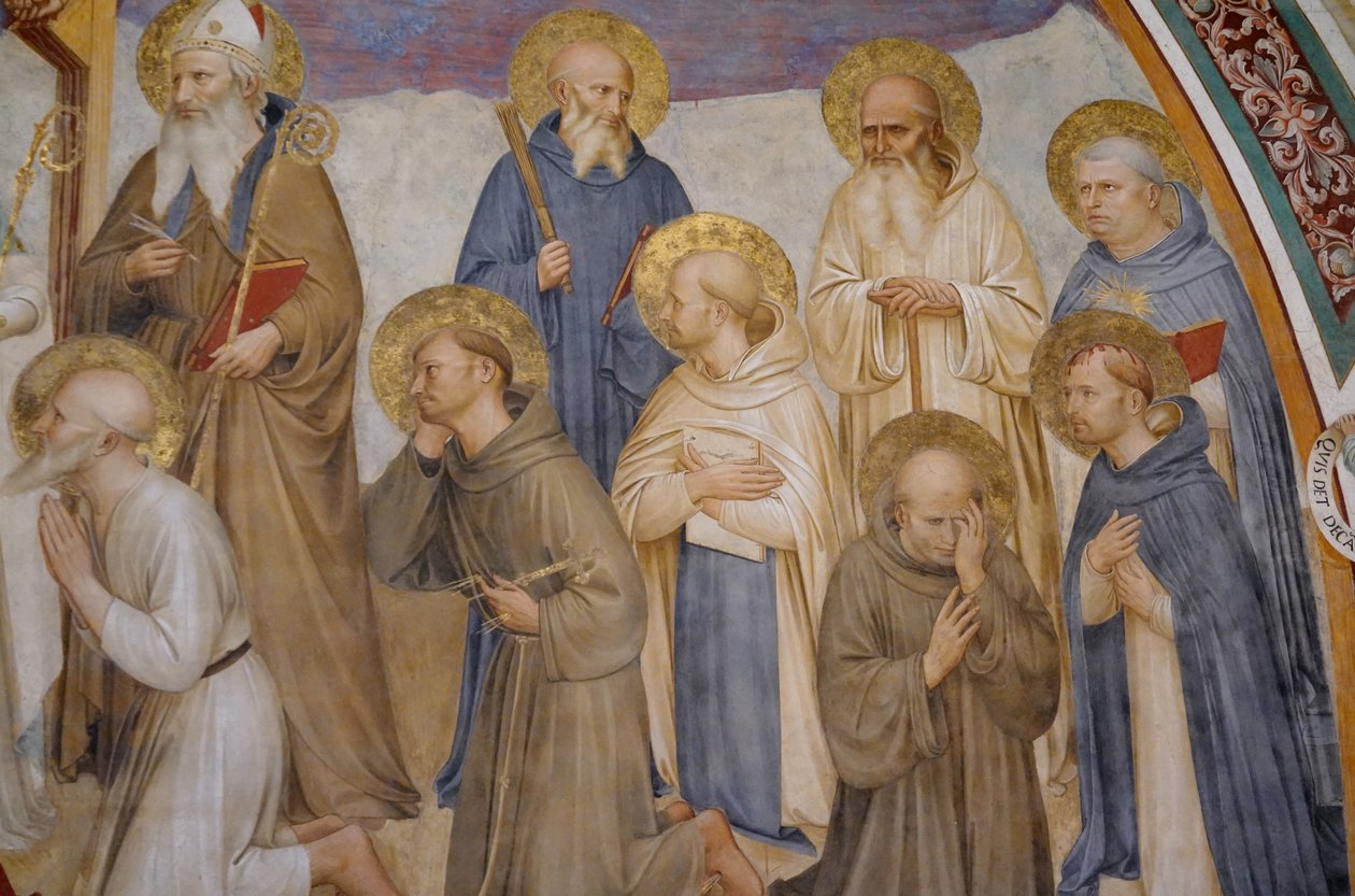 Ukrzyżowanie ze świętymi autorstwa Fra Angelico